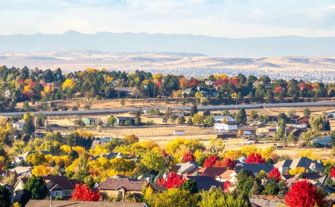 Centennial neighborhood aerial