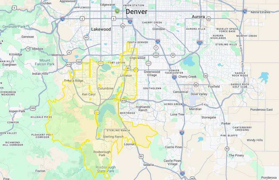 Littleton map
