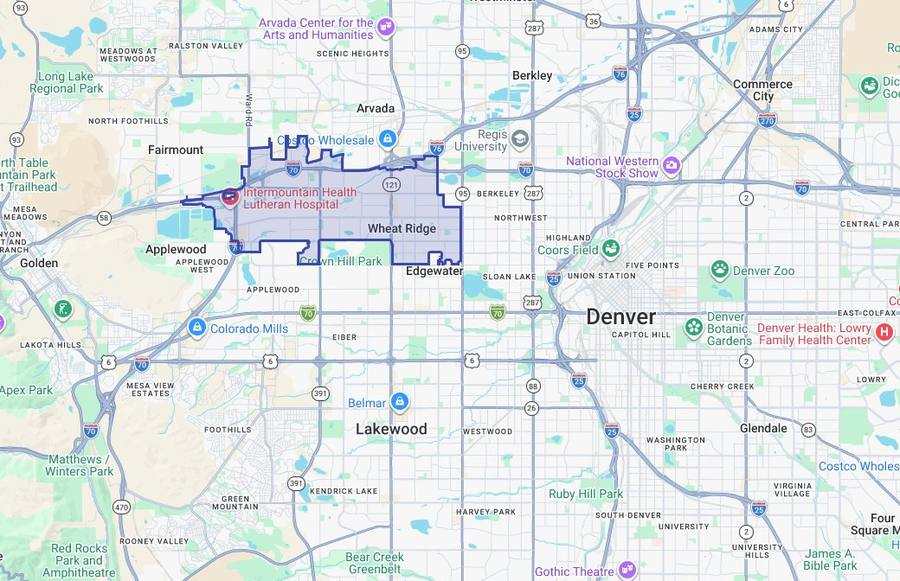 Wheat Ridge map