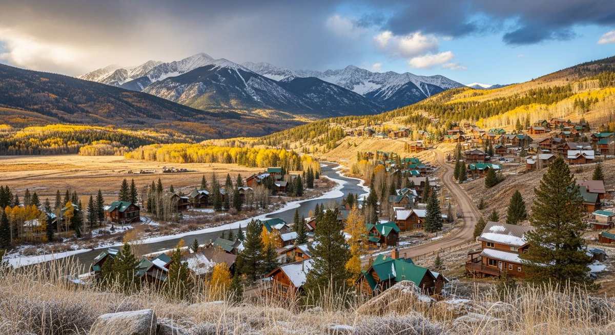 Conifer Colorado mountain community autumn aspens