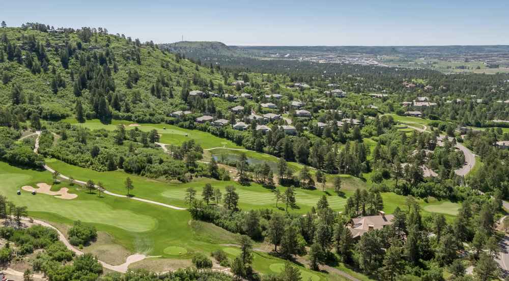 Castle Pines Country Club aerial view