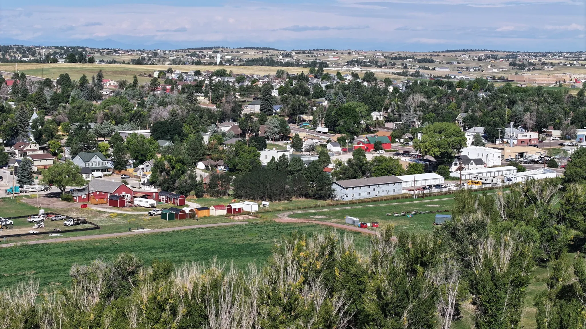 Aerial view of Elizabeth Colorado